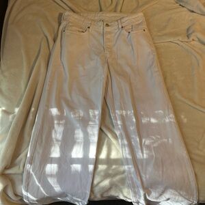 White Wide-Leg Pants